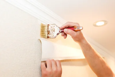 Pose de papier peint à la Ferté-Imbault — revêtements muraux et toiles de verre
